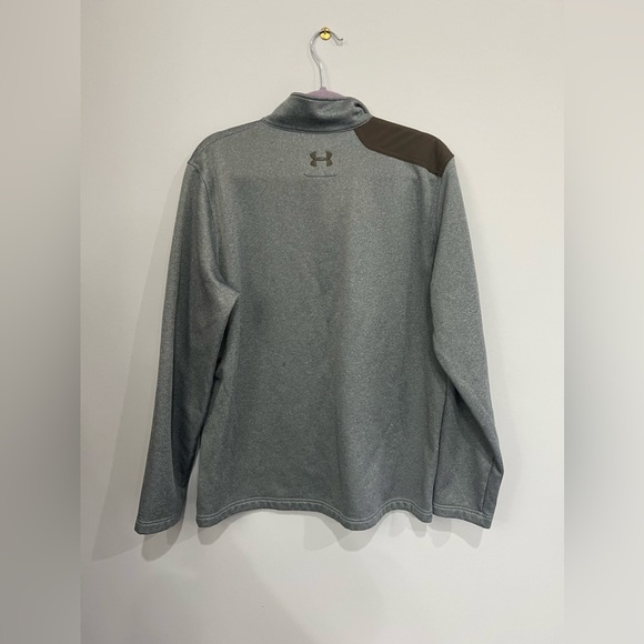 Men's Gray/Camo Under Armour Pullover Jacket Size XL - Picture 2 of 4